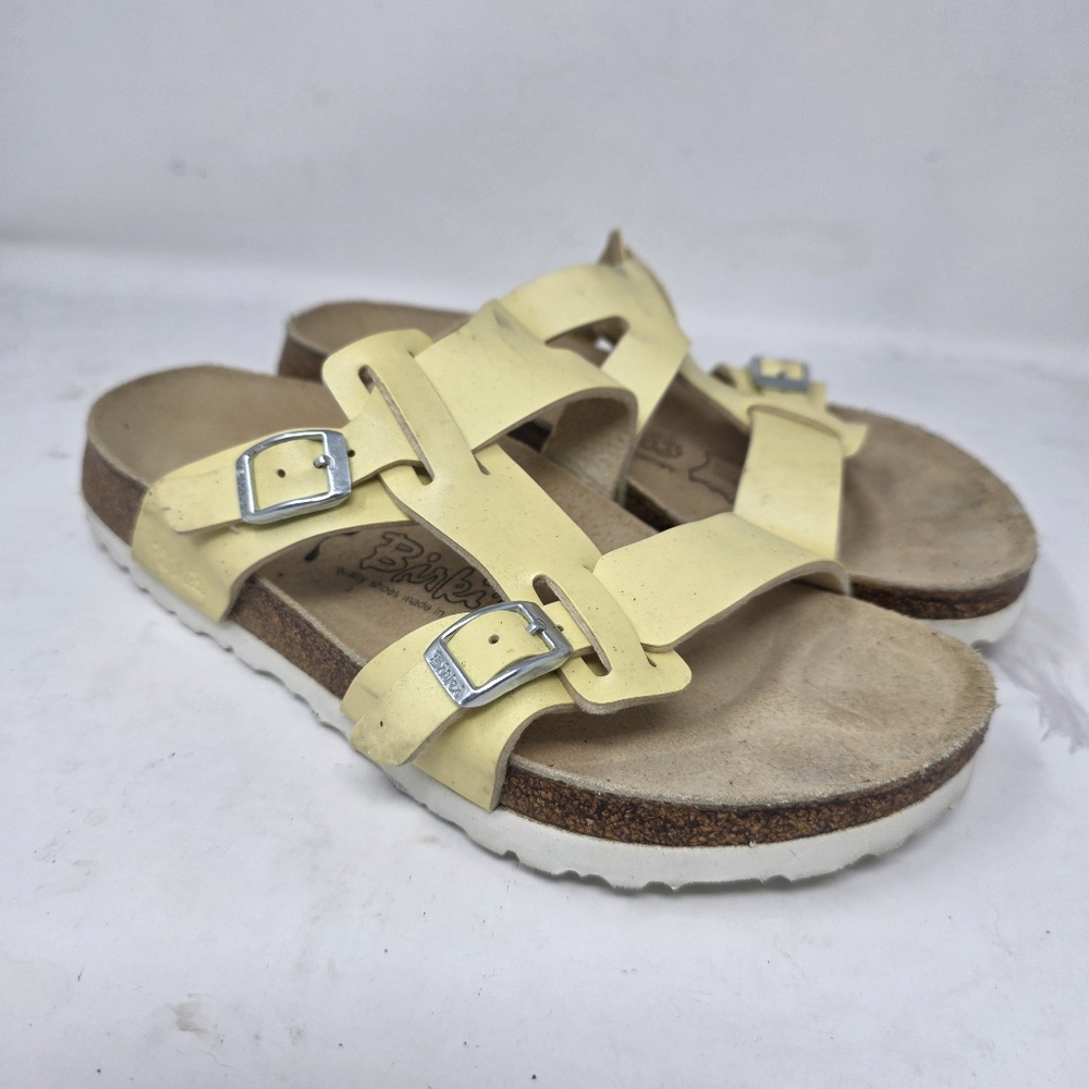 Birkenstock Birki's Yellow Strappy Sandals L7 / M5